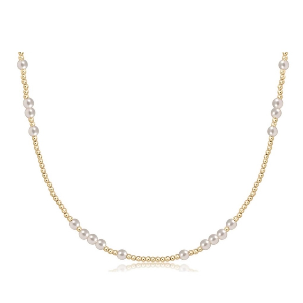 Enewton choker beaded - hope unwritten pearl 4mm 17” - Picture 2 of 5